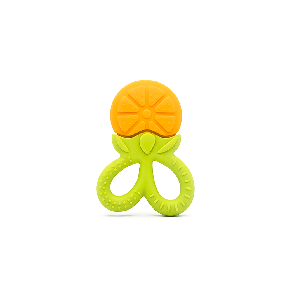 Anneau de dentition Orange en silicone
